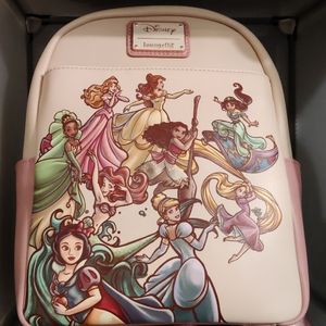Princesses Rose gold Loungefly mini backpack
